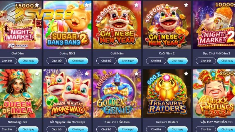Không bao giờ cảm thấy nhàm chán với hàng loạt tựa slots kinh điển tại nhà cái