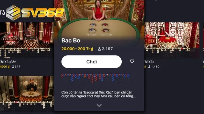 Các ưu đãi sòng bài SV368 đều rất hấp dẫn