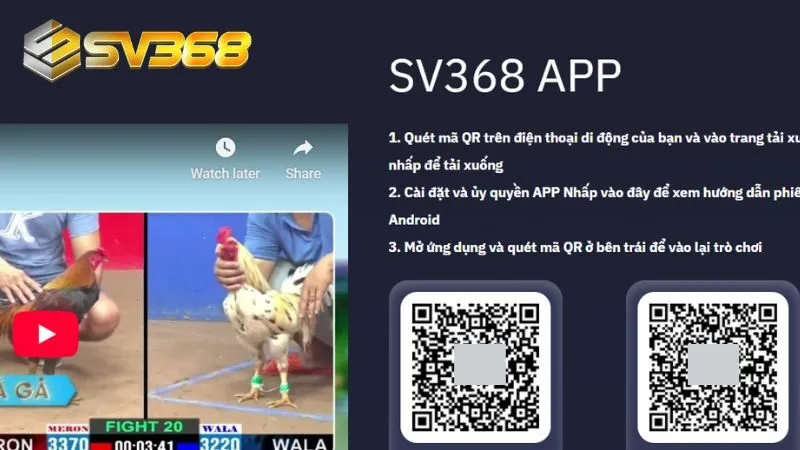 Tải app SV368 giúp bạn nhận được nhiều ưu đãi đặc biệt