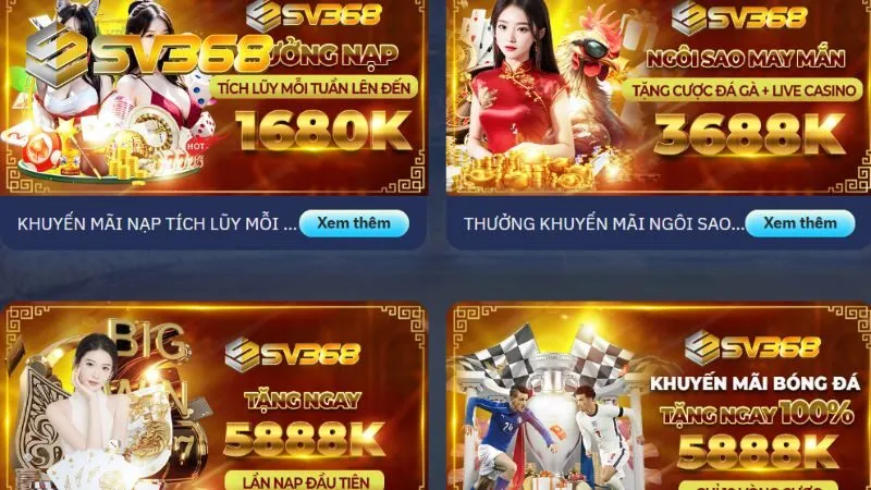 Giới thiệu SV368 là nền tảng số 1 Châu Á